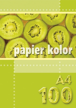 Papier ksero A4 80g 100ark. żółty Kreska